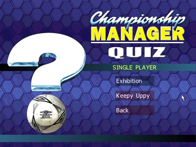 Championship Manager Quiz screenshot 5 for Playstation